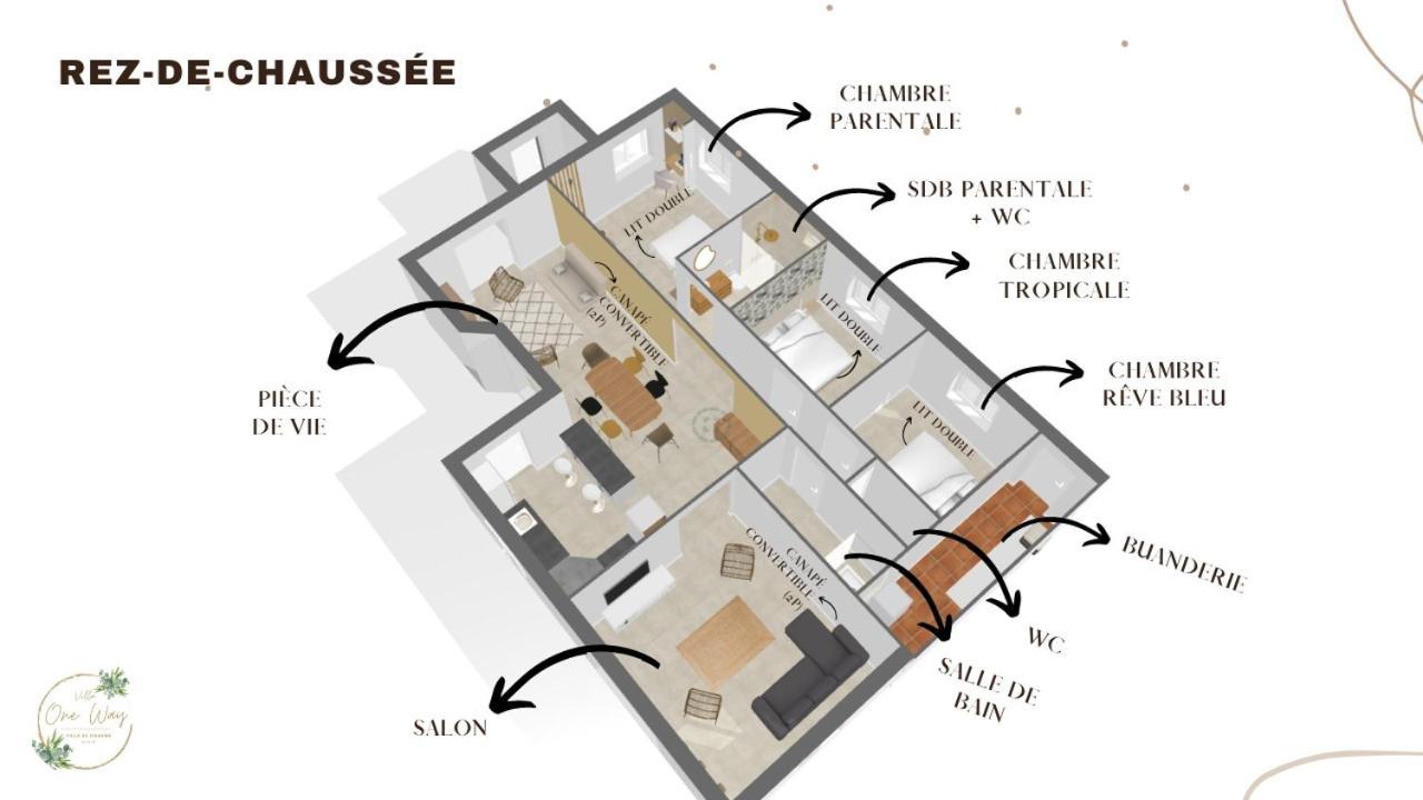 Villa Oneway, Piscine Privee, Classee 3 Etoiles Sainte-Rose Exteriör bild